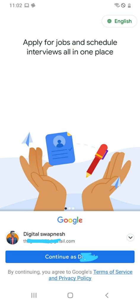 Google kormo jobs app account kaise banaye